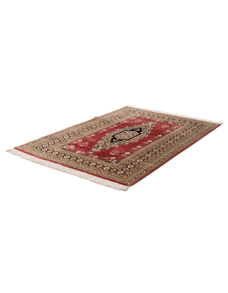 Detail image of 4' 2 x 6' 1 Hand Knotted Bokhara Oriental Rug