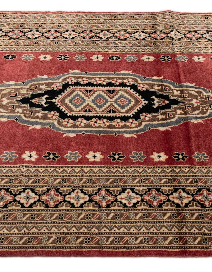 Detail image of 4' 2 x 6' 1 Hand Knotted Bokhara Oriental Rug