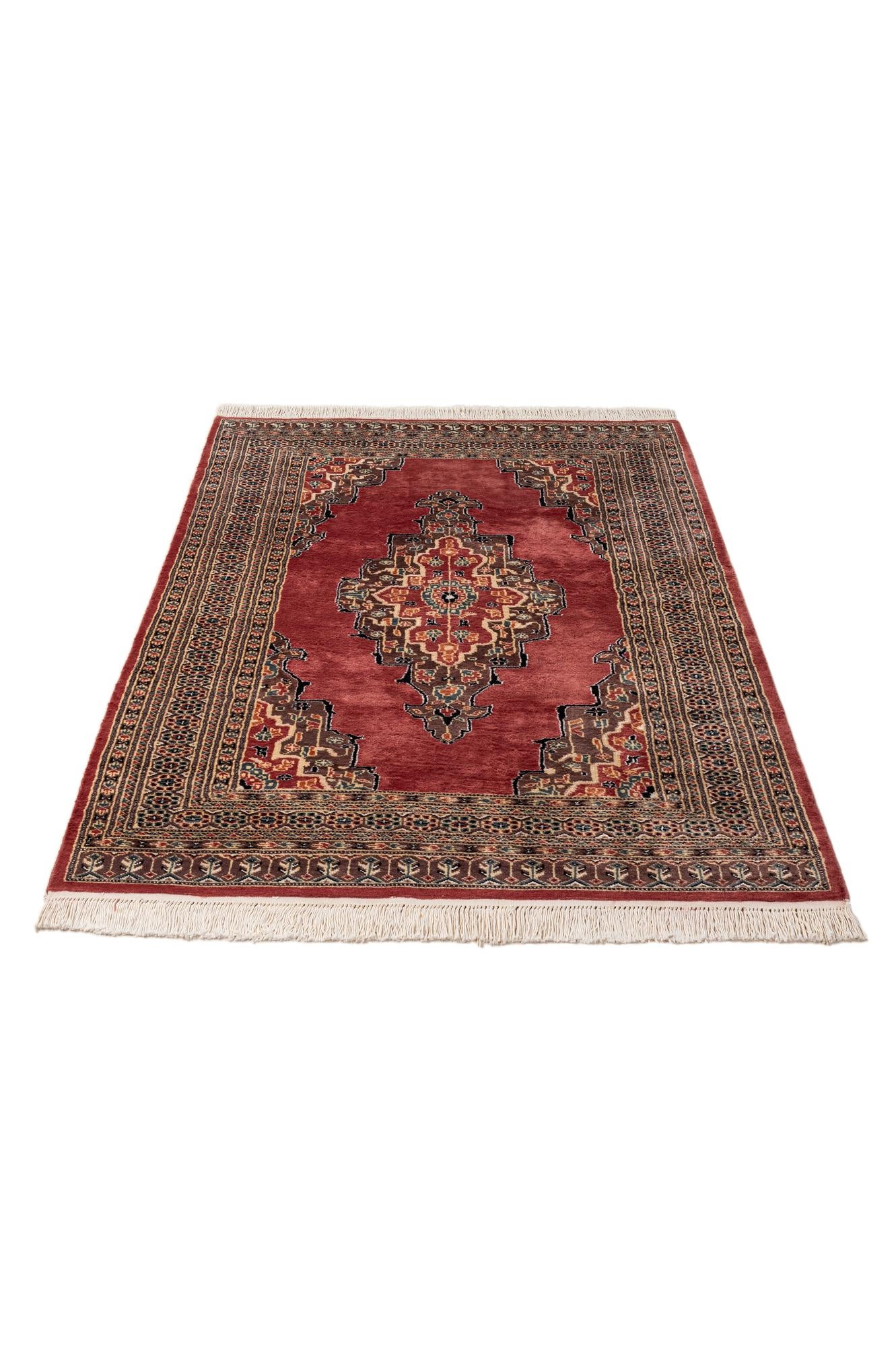 4' 4 x 5' 11 Hand Knotted Bokhara Oriental Rug