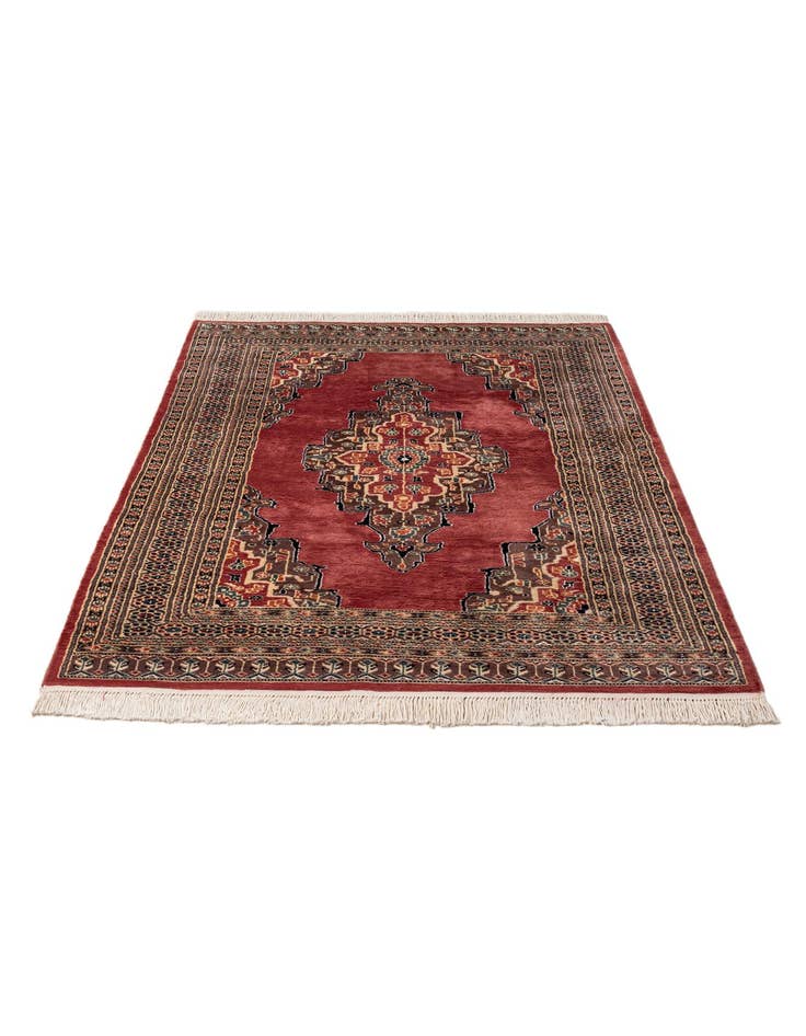 Detail image of 4' 4 x 5' 11  Hand Knotted Bokhara Oriental Rug