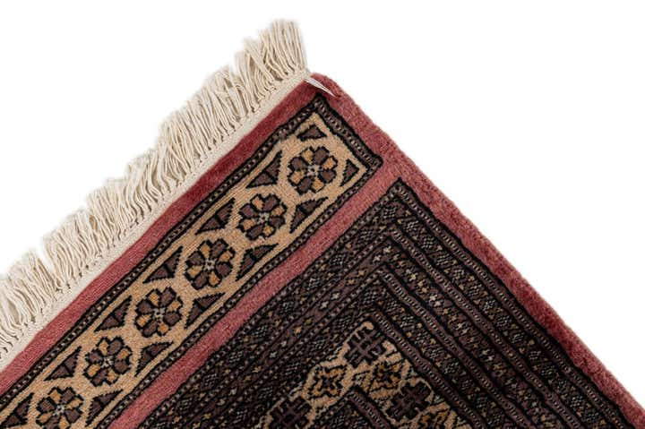 4' 2 x 6' 5 Hand Knotted Bokhara Wool Rug