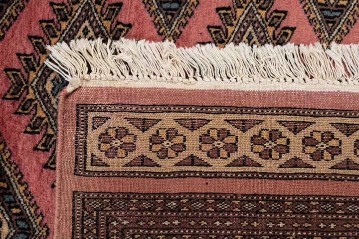 4' 2 x 6' 5 Hand Knotted Bokhara Wool Rug