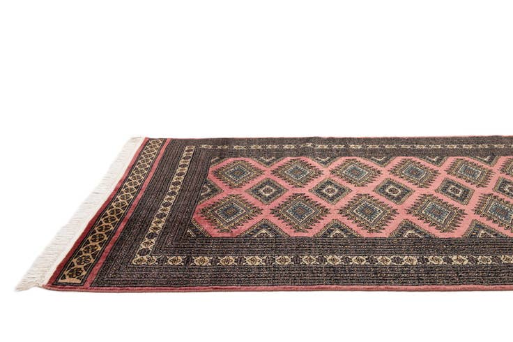 Detail image of 4' 2 x 6' 5 Hand Knotted Bokhara Wool Rug