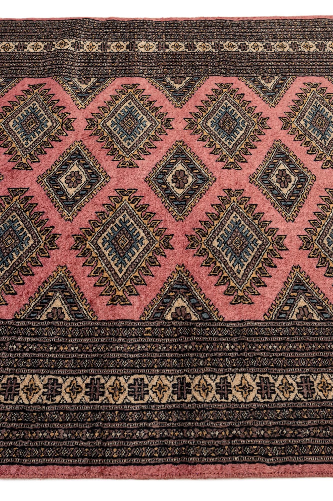 4' 2 x 6' 5 Hand Knotted Bokhara Wool Rug