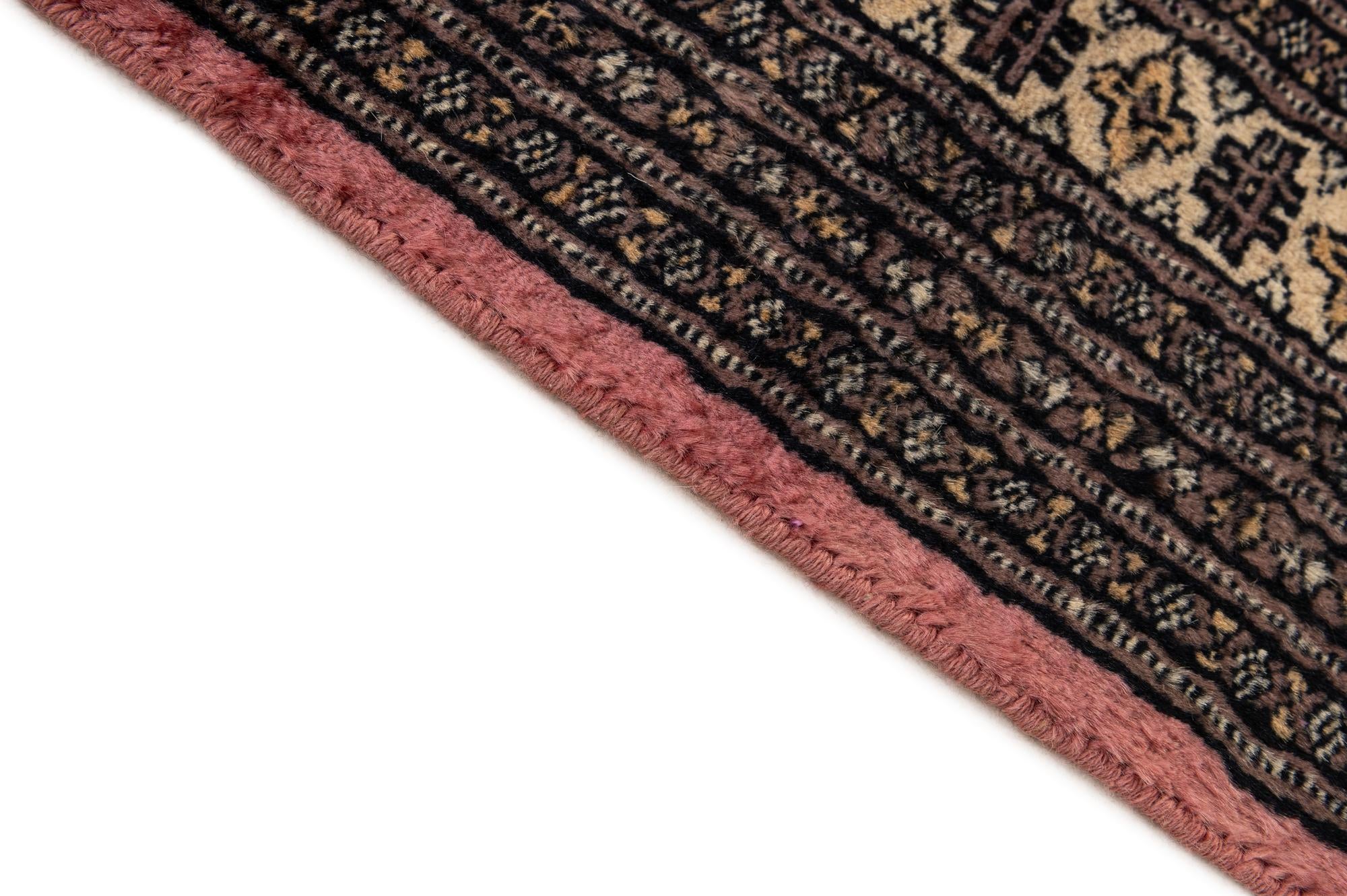 4' 2 x 6' 5 Hand Knotted Bokhara Wool Rug