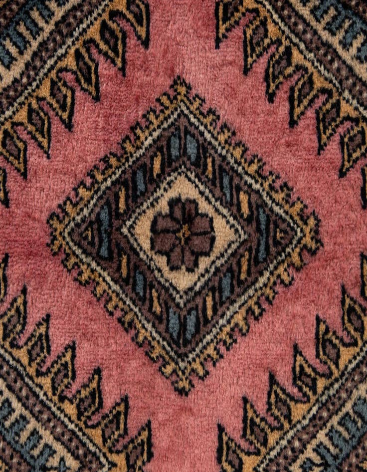 Detail image of 4' 2 x 6' 5  Hand Knotted Bokhara Wool Rug