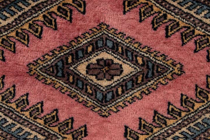 4' 2 x 6' 5 Hand Knotted Bokhara Wool Rug