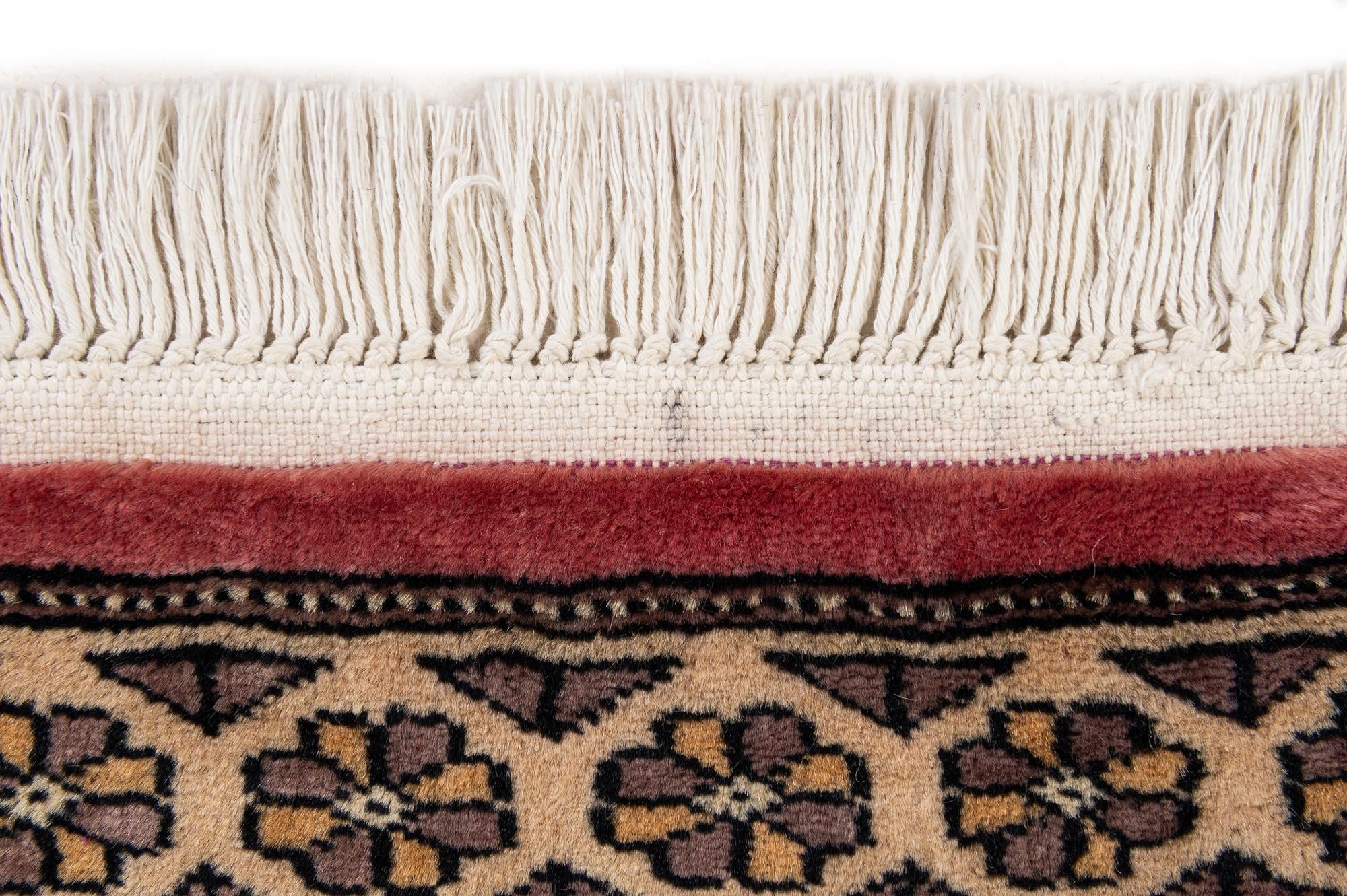 4' 2 x 6' 5 Hand Knotted Bokhara Wool Rug