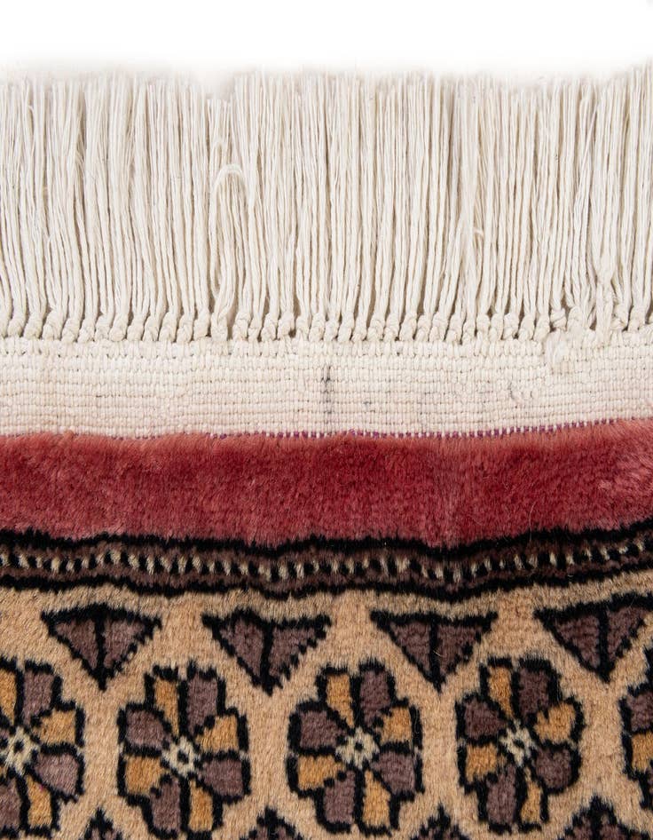 Detail image of 4' 2 x 6' 5  Hand Knotted Bokhara Wool Rug
