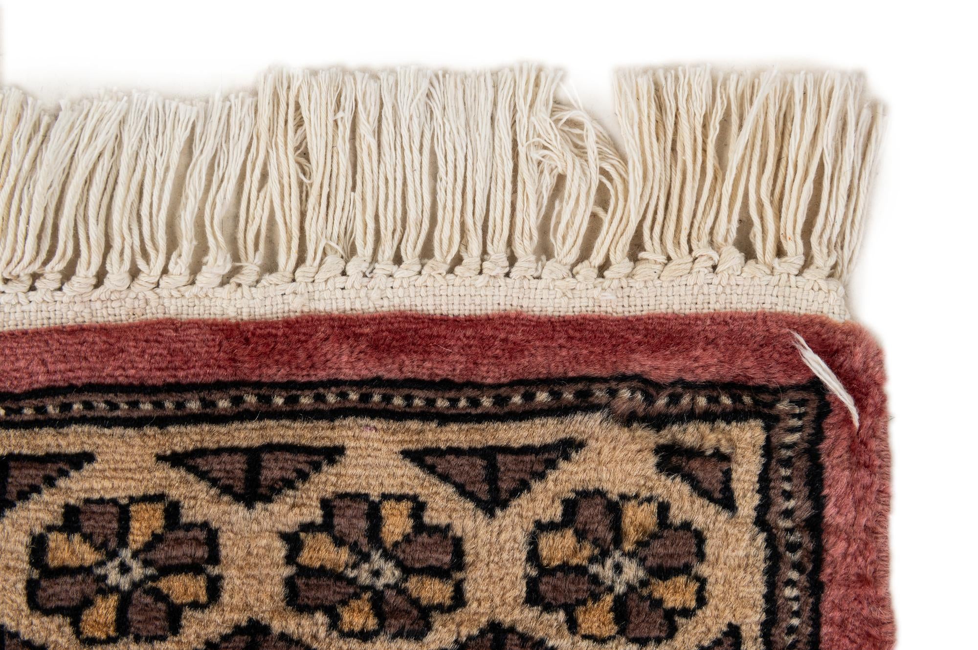 4' 2 x 6' 5 Hand Knotted Bokhara Wool Rug