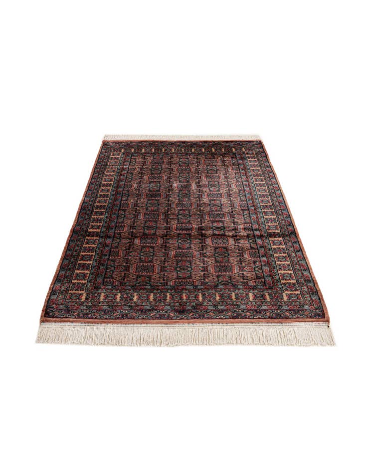 Detail image of 4' 4 x 6' 2  Hand Knotted Bokhara Oriental Wool Rug