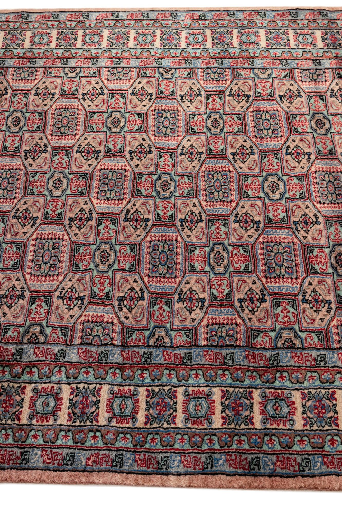 4' 4 x 6' 2 Hand Knotted Bokhara Oriental Wool Rug