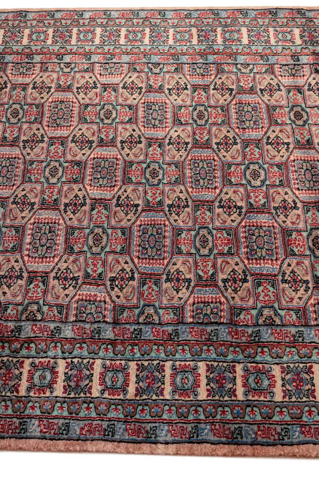 Detail image of 4' 4 x 6' 2 Hand Knotted Bokhara Oriental Wool Rug