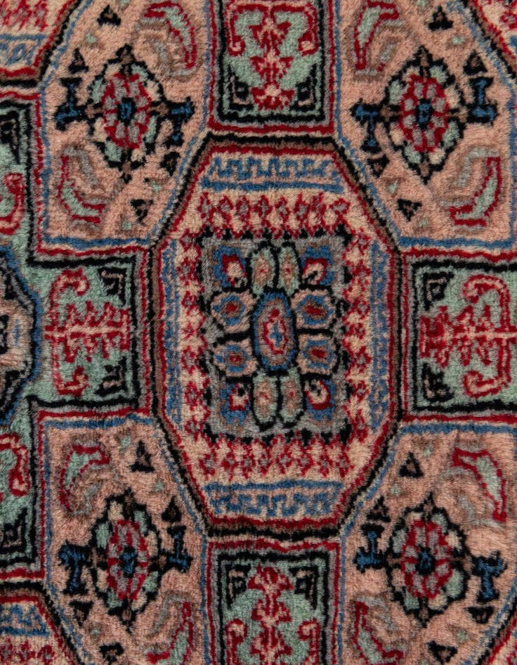 Detail image of 4' 4 x 6' 2  Hand Knotted Bokhara Oriental Wool Rug