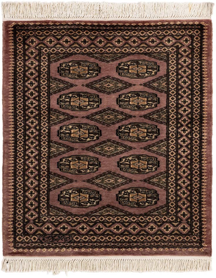 Detail image of 2' 7 x 3' 10 Hand Knotted Bokhara Oriental Rug