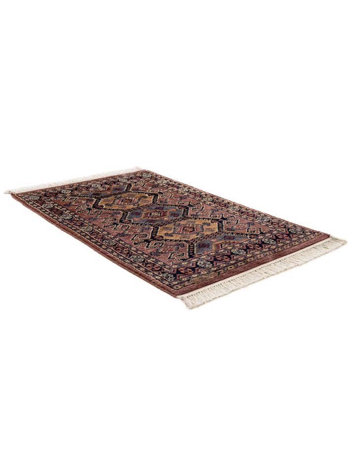 2' 7 x 4' 2 Hand Knotted Bokhara Oriental Rug