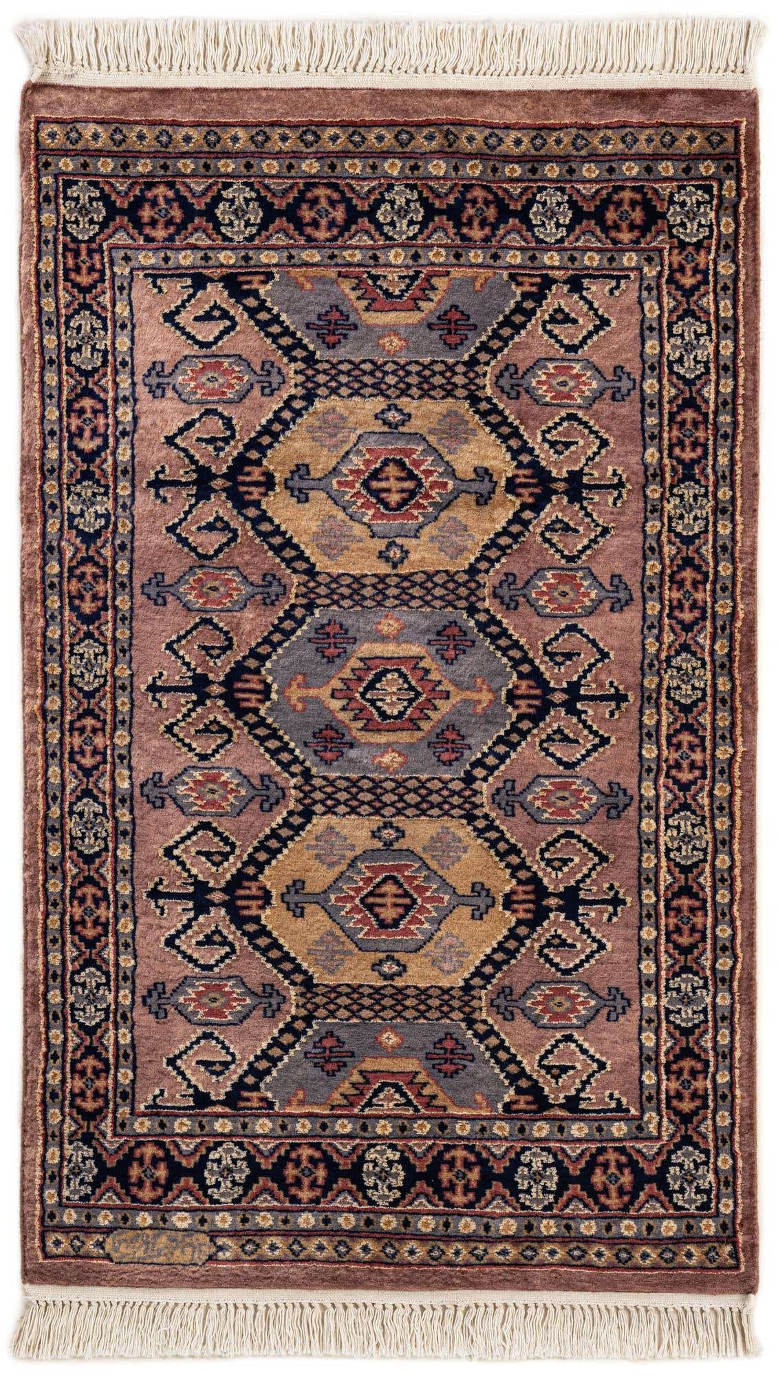 2' 7 x 4' 2 Hand Knotted Bokhara Oriental Rug