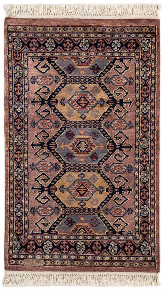 2' 7 x 4' 2 Hand Knotted Bokhara Oriental Rug