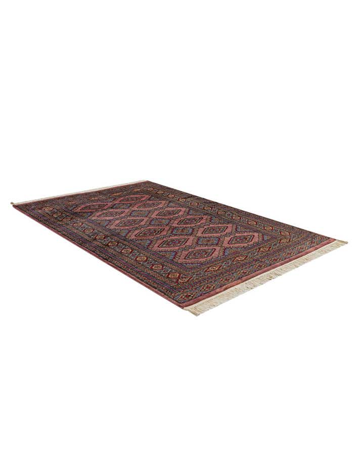 4' 2 x 6' 3 Hand Knotted Bokhara Oriental Wool Rug