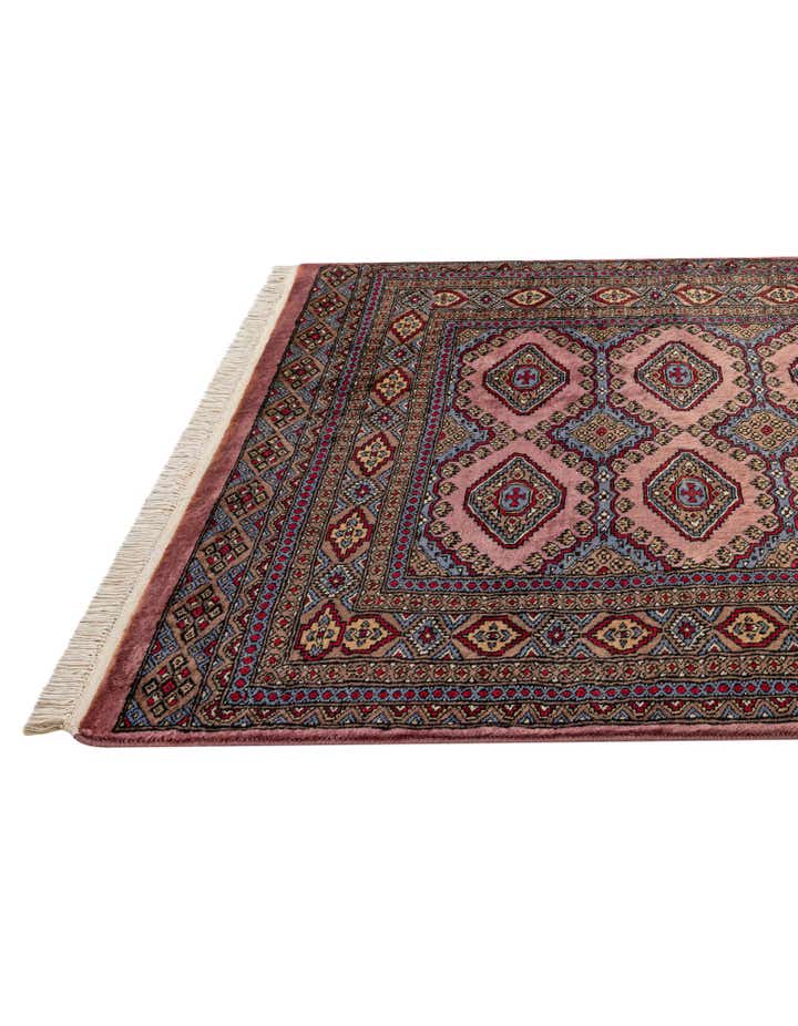 4' 2 x 6' 3 Hand Knotted Bokhara Oriental Wool Rug