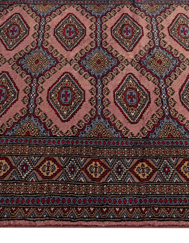 Detail image of 4' 2 x 6' 3 Hand Knotted Bokhara Oriental Wool Rug