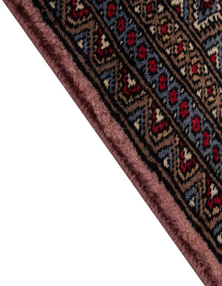 Detail image of 4' 2 x 6' 3  Hand Knotted Bokhara Oriental Wool Rug