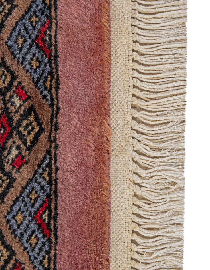 Detail image of 4' 2 x 6' 3  Hand Knotted Bokhara Oriental Wool Rug