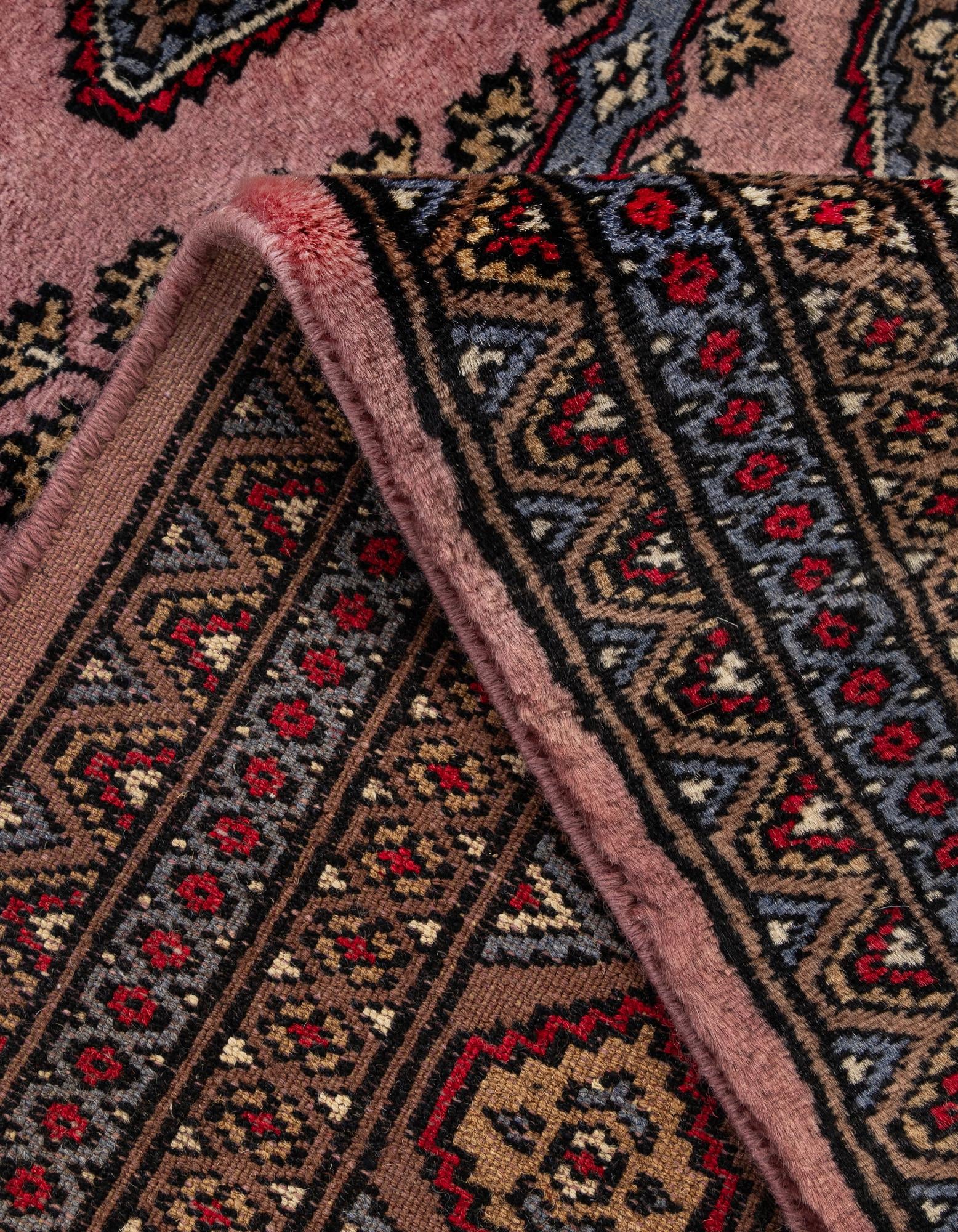 4' 2 x 6' 3 Hand Knotted Bokhara Oriental Wool Rug