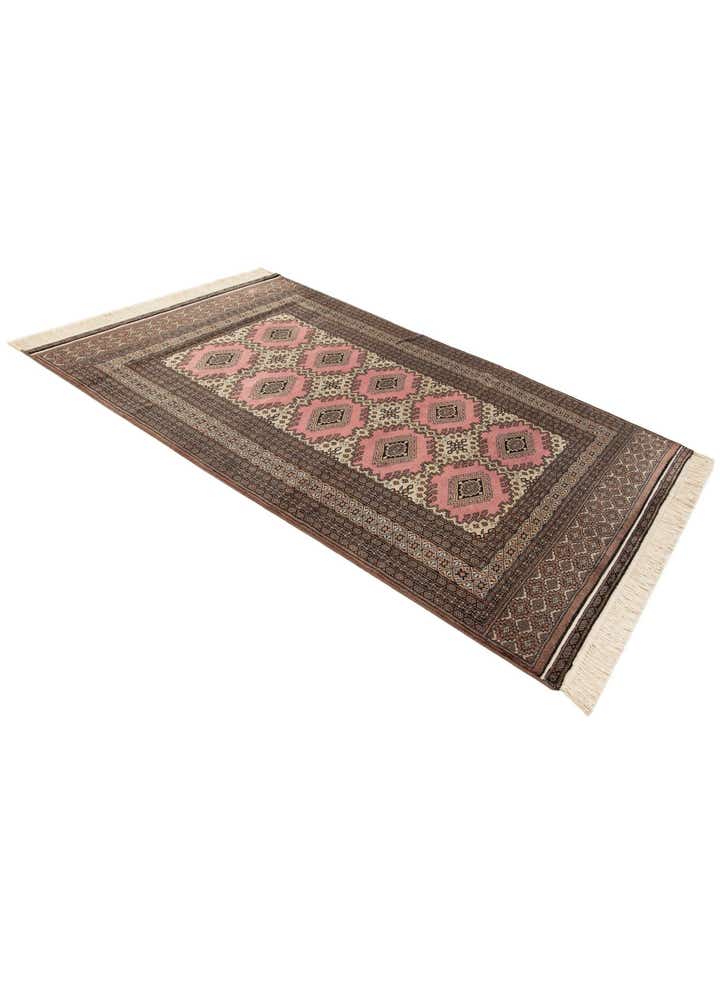 4' 2 x 6' 5 Hand Knotted Bokhara Oriental Wool Rug