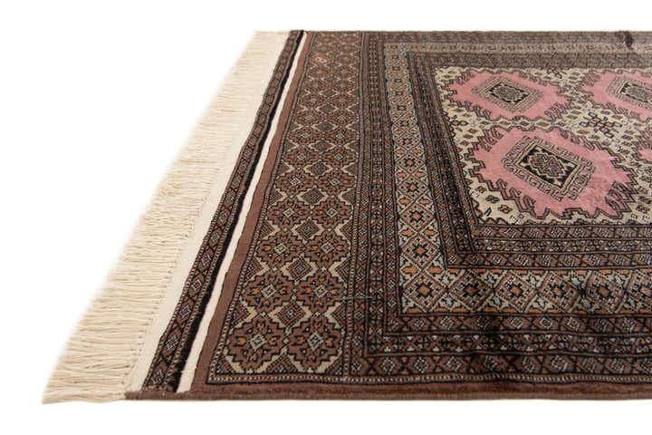 4' 2 x 6' 5 Hand Knotted Bokhara Oriental Wool Rug