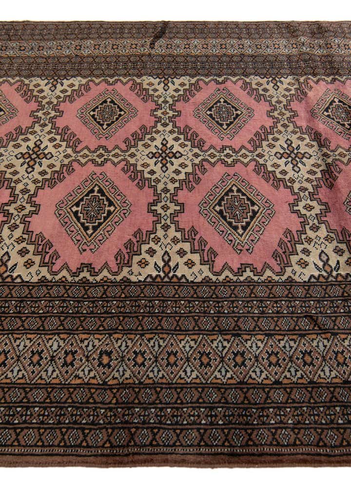4' 2 x 6' 5 Hand Knotted Bokhara Oriental Wool Rug