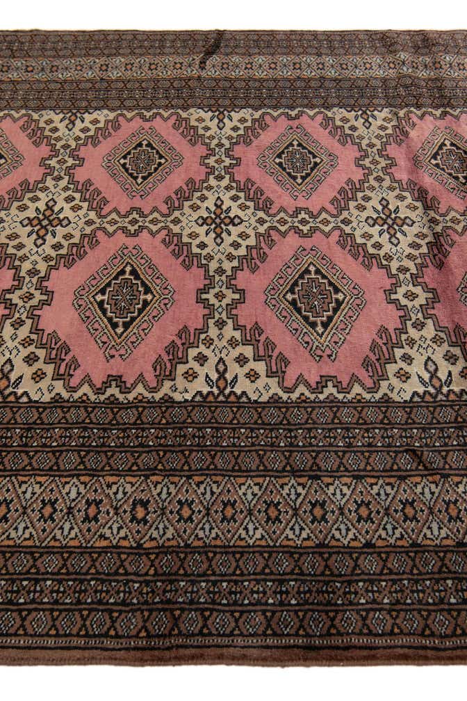4' 2 x 6' 5 Hand Knotted Bokhara Oriental Wool Rug