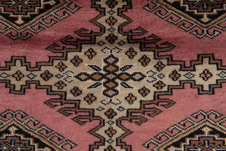4' 2 x 6' 5 Hand Knotted Bokhara Oriental Wool Rug