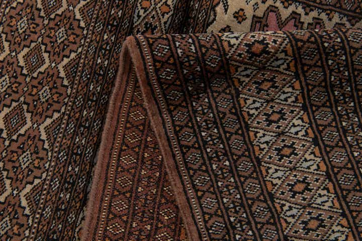 4' 2 x 6' 5 Hand Knotted Bokhara Oriental Wool Rug