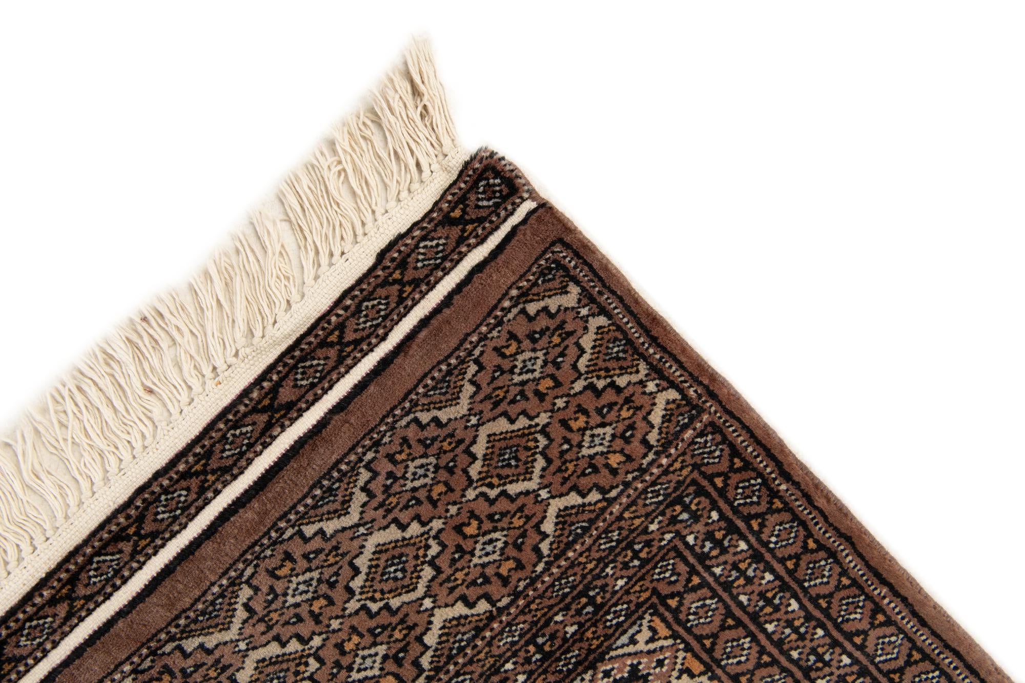 4' 2 x 6' 5 Hand Knotted Bokhara Oriental Wool Rug