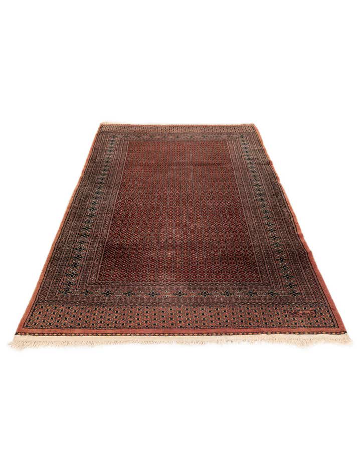 4' 1 x 6' 3 Hand Knotted Bokhara Oriental Wool Rug