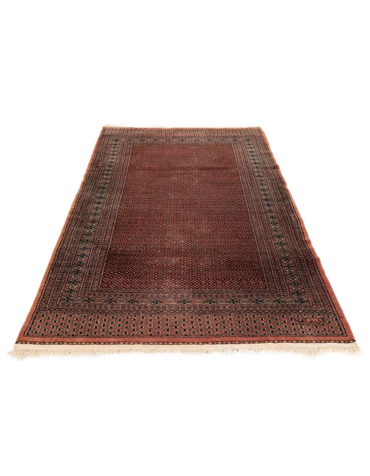 Detail image of 4' 1 x 6' 3 Hand Knotted Bokhara Oriental Wool Rug