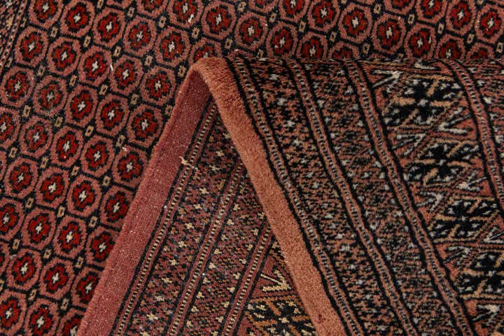 4' 1 x 6' 3 Hand Knotted Bokhara Oriental Wool Rug