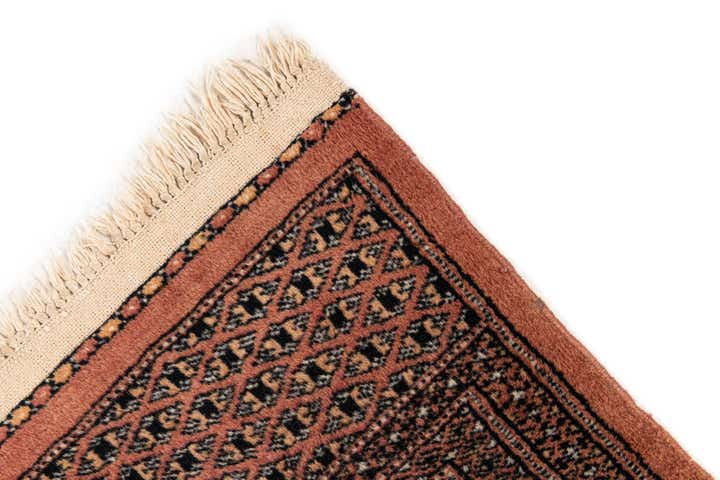 4' 1 x 6' 3 Hand Knotted Bokhara Oriental Wool Rug