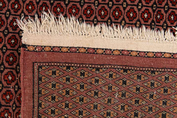 4' 1 x 6' 3 Hand Knotted Bokhara Oriental Wool Rug