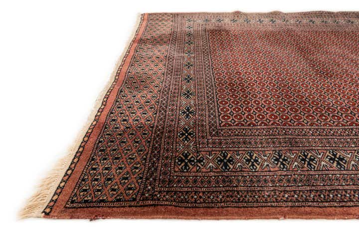 4' 1 x 6' 3 Hand Knotted Bokhara Oriental Wool Rug