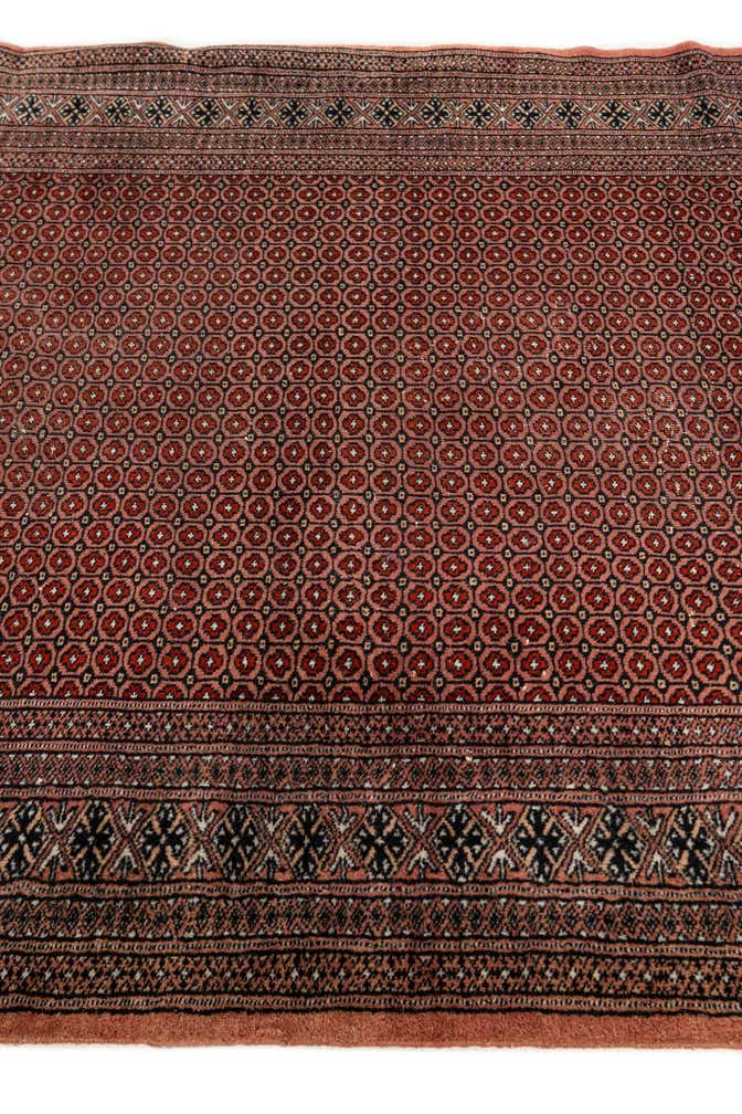 4' 1 x 6' 3 Hand Knotted Bokhara Oriental Wool Rug