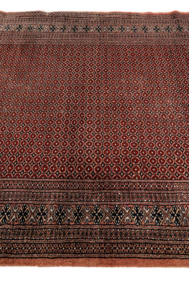 Detail image of 4' 1 x 6' 3 Hand Knotted Bokhara Oriental Wool Rug