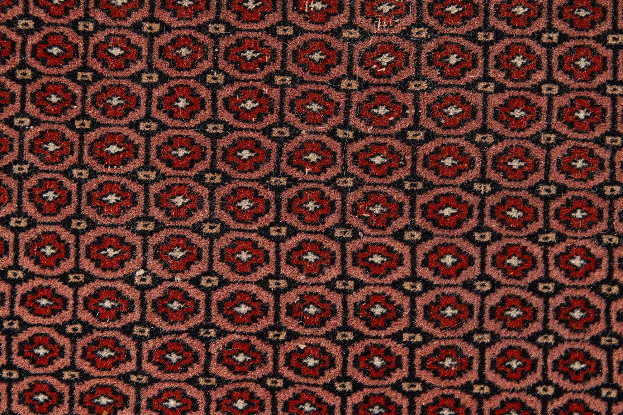 4' 1 x 6' 3 Hand Knotted Bokhara Oriental Wool Rug