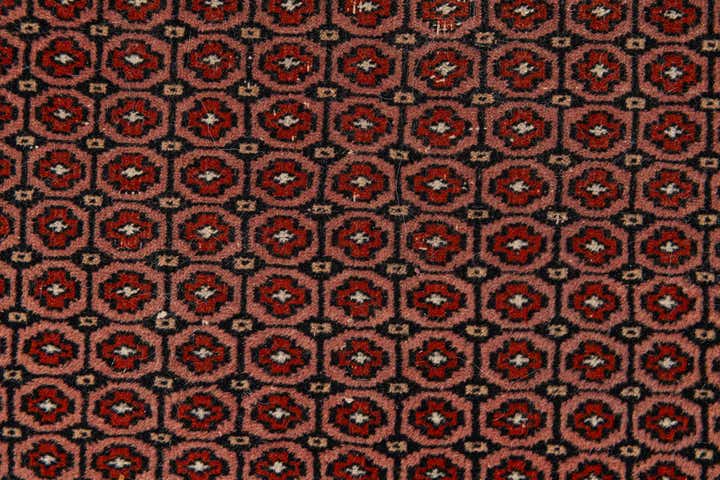 4' 1 x 6' 3 Hand Knotted Bokhara Oriental Wool Rug