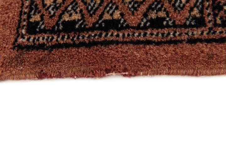 4' 1 x 6' 3 Hand Knotted Bokhara Oriental Wool Rug