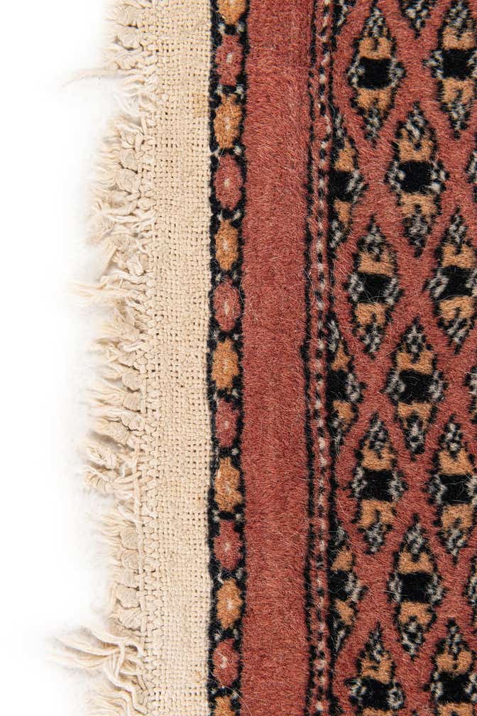4' 1 x 6' 3 Hand Knotted Bokhara Oriental Wool Rug