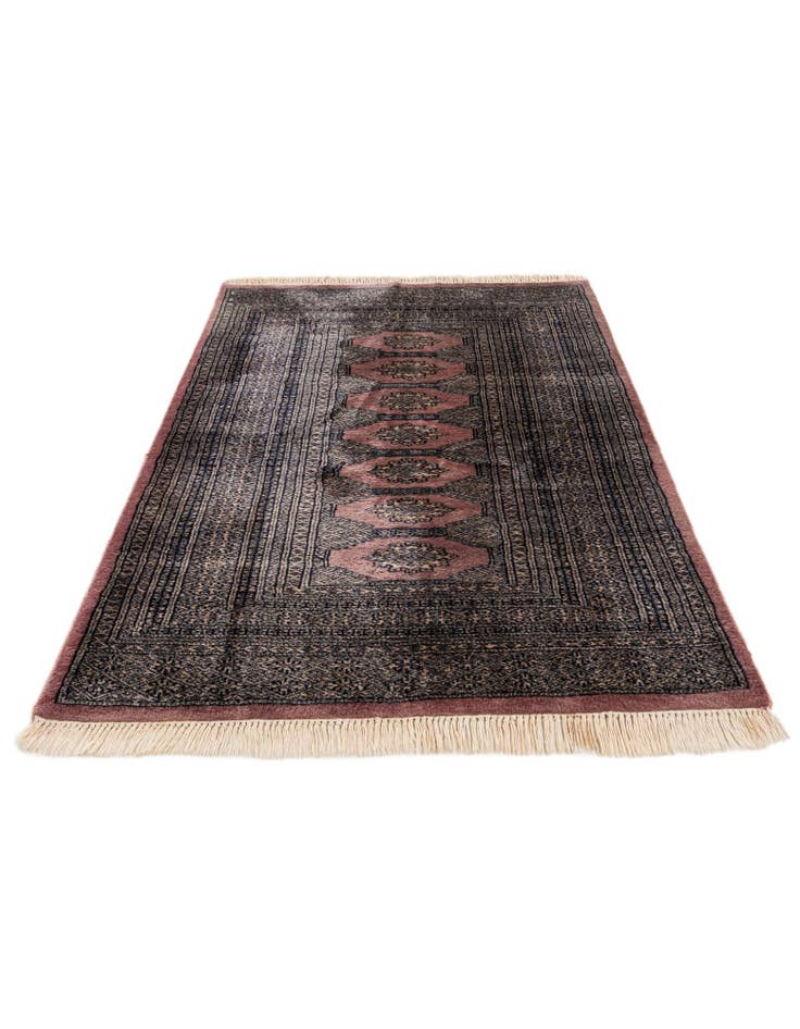 Detail image of 3' 1 x 4' 6 Hand Knotted Bokhara Wool Rug