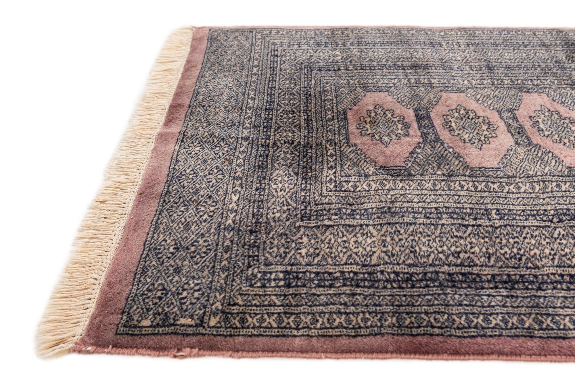 3' 1 x 4' 6 Hand Knotted Bokhara Wool Rug