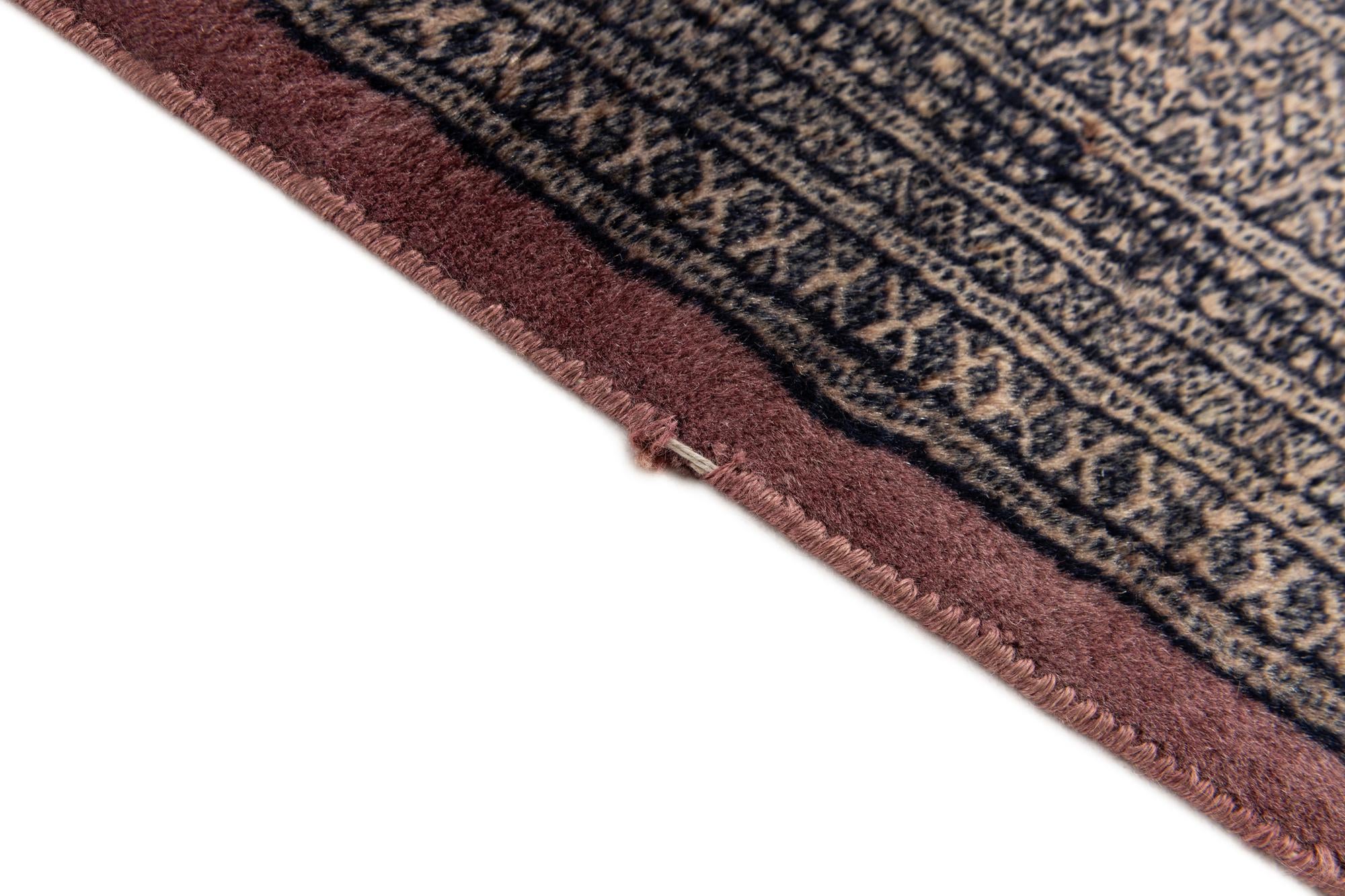 3' 1 x 4' 6 Hand Knotted Bokhara Wool Rug